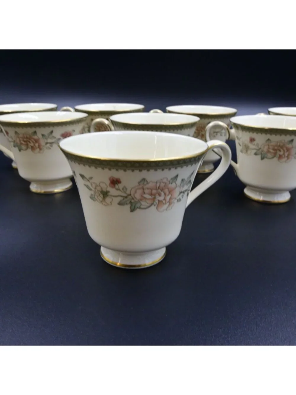 Royal Doulton Minton Jasmine Teacup Bundle Of 8